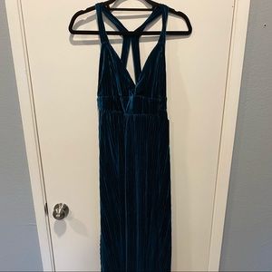 Lulu’s velvet maxi dress